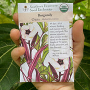 Cajun Jewel Okra Seed Packet