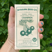 Champion Radish Seed Packet
