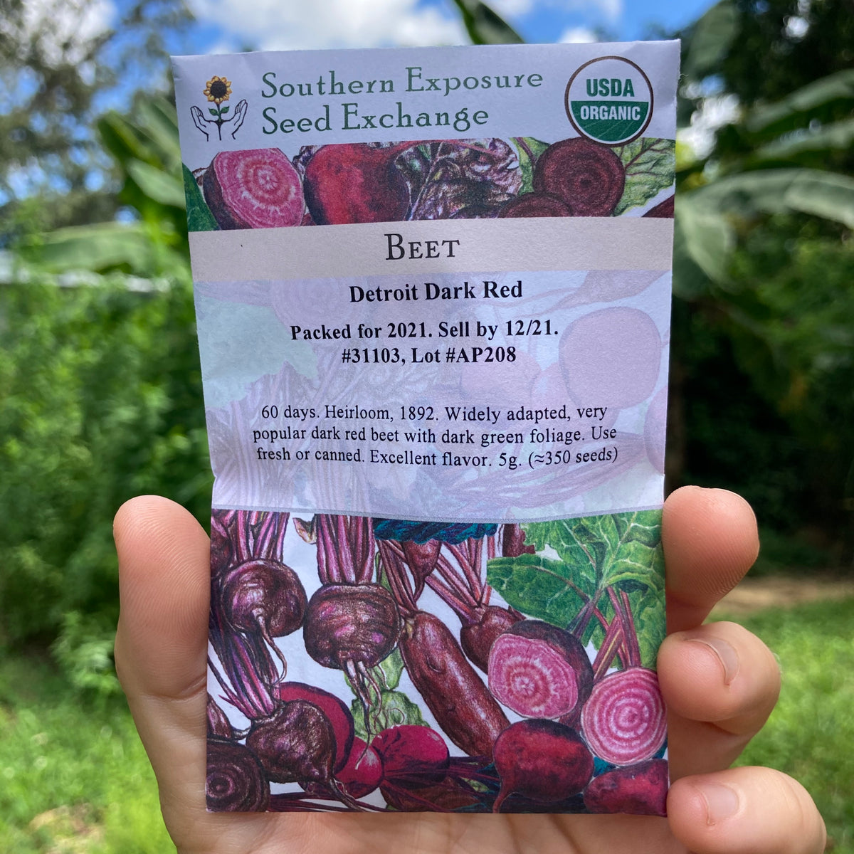 Detroit Dark Red Beet Seed Packet