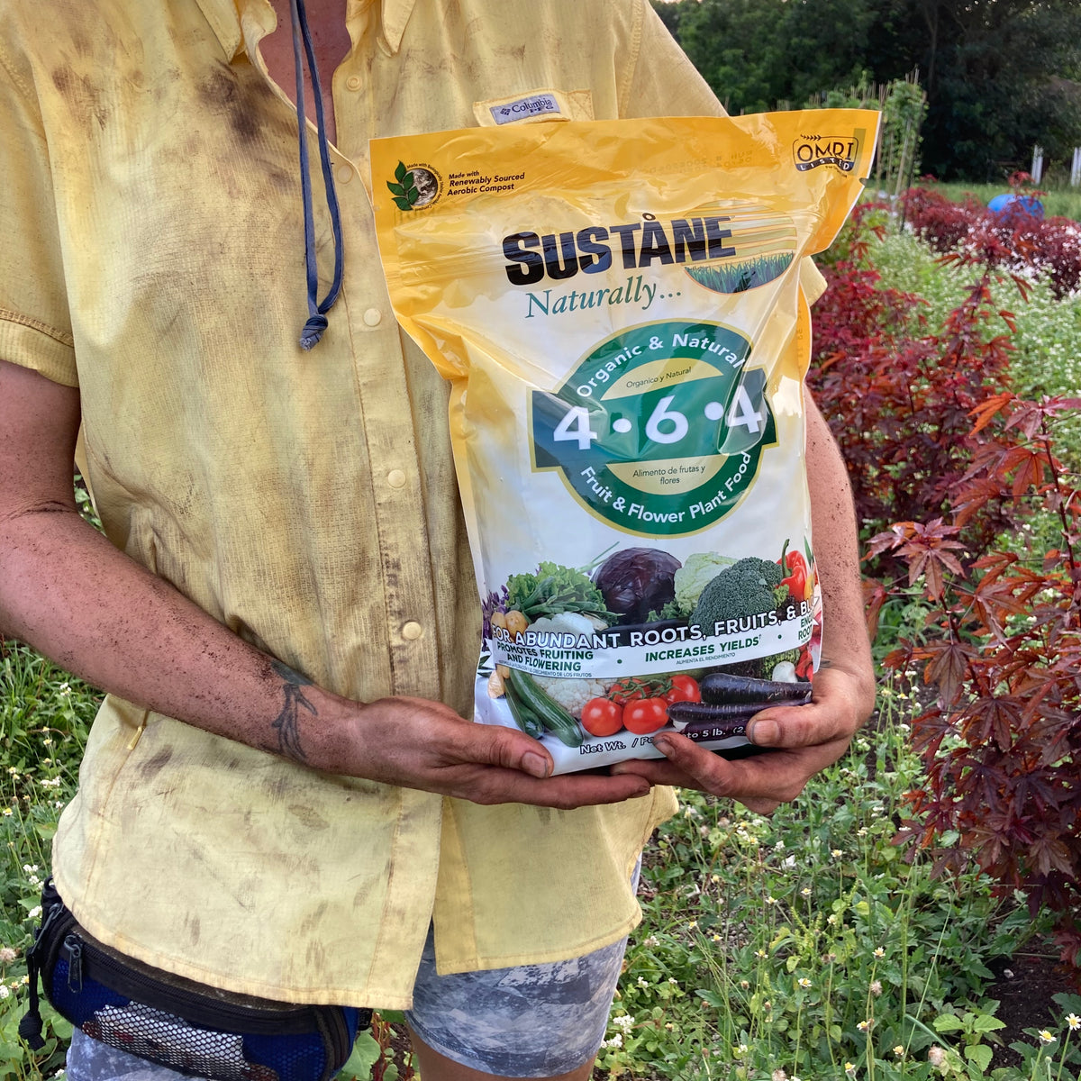 Sustane 464 Organic Fertilizer, 5 pound bag